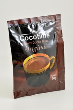 MANILA, PH - SEPT 10 - Cocotime instant cocoa drink original sachet on September 10, 2020 in Manila, Philippines.