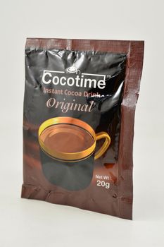 MANILA, PH - SEPT 10 - Cocotime instant cocoa drink original sachet on September 10, 2020 in Manila, Philippines.