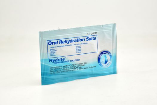 MANILA, PH - SEPT 10 - Oral rehydration salts hydrite on September 10, 2020 in Manila, Philippines.