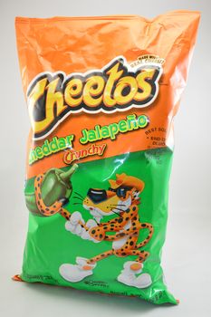 MANILA, PH - SEPT 10 - Cheetos cheddar jalapeno on September 10, 2020 in Manila, Philippines.