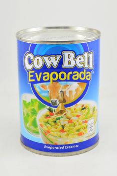 MANILA, PH - SEPT 10 - Cow bell evaporated creamer can on September 10, 2020 in Manila, Philippines.