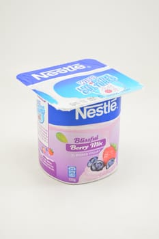 MANILA, PH - SEPT 10 - Nestle berry mix yogurt on September 10, 2020 in Manila, Philippines.