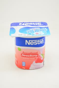 MANILA, PH - SEPT 10 - Nestle strawberry yogurt on September 10, 2020 in Manila, Philippines.