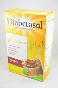 MANILA, PH - SEPT 10 - Diabetasol nutrition powder for diabetic chocolate flavor on September 10, 2020 in Manila, Philippines.