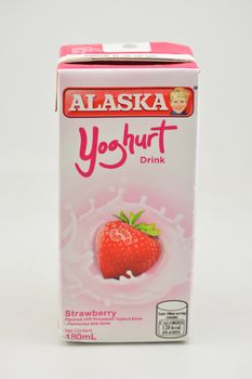 MANILA, PH - SEPT 10 - Alaska strawberry yoghurt on September 10, 2020 in Manila, Philippines.