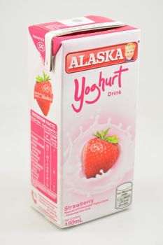 MANILA, PH - SEPT 10 - Alaska strawberry yoghurt on September 10, 2020 in Manila, Philippines.