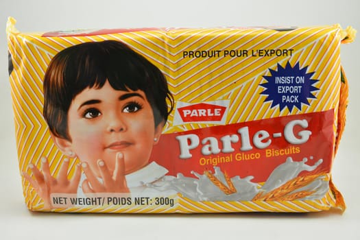 MANILA, PH - SEPT 10 - Parle G original gluco biscuits on September 10, 2020 in Manila, Philippines.