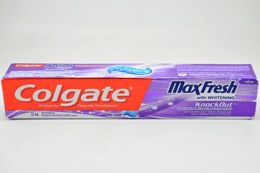 MANILA, PH - SEPT 10 - Colgate max fresh with whitening on September 10, 2020 in Manila, Philippines.