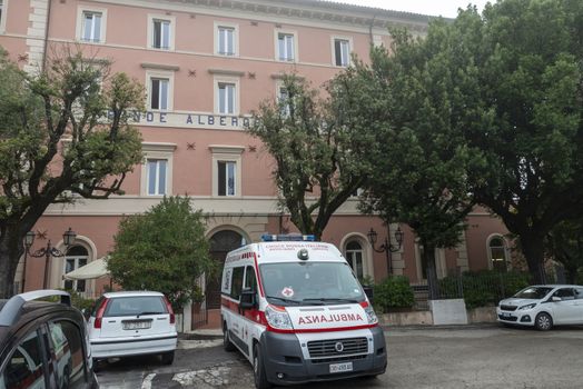 acquasparta,italy september 21 2020:retirement home for the elderly in the town of Acquasparta