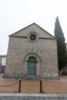 acquasparta,italy september 21 2020:church of San Francesco outside the town of Acquasparta