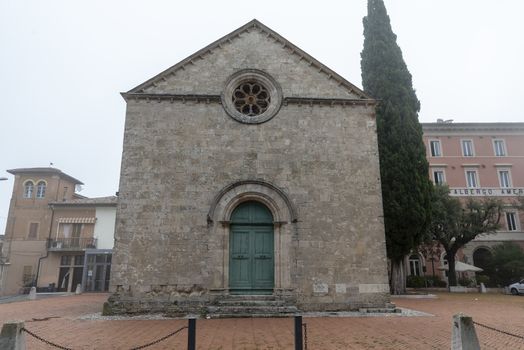 acquasparta,italy september 21 2020:church of San Francesco outside the town of Acquasparta