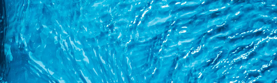 Blue water texture as abstract background, swimming pool and waves designs
