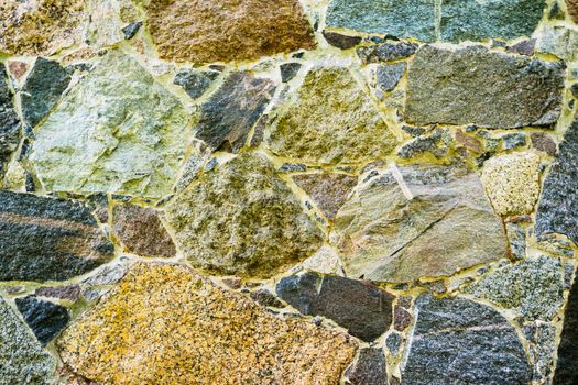 Old Stone Wall, Old Texture of Marble Stone Blocks. Background of Stone Wall.