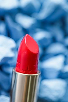 Red lipstick closeup, luxury make-up and beauty cosmetics