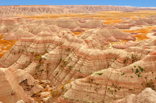 Badlands National Park in South Dakota, U.S.A.