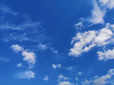 Beautiful blue sky and clouds natural background.