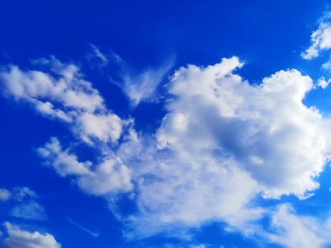 Beautiful blue sky and clouds natural background.