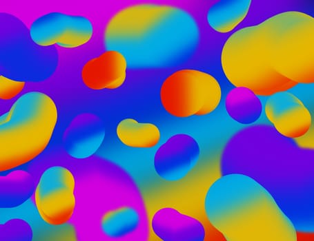 Abstract colorful bubble fluid background, Motion multi color for background design