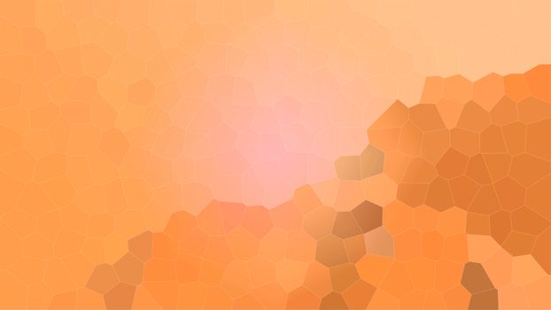 Orange modern bright blurred abstract polygonal mosaic background. low poly Geometric texture background in origami style. 2d Illustration crystal technology