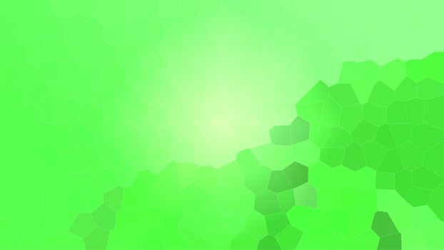 Green modern bright blurred abstract polygonal mosaic background. low poly Geometric texture background in origami style. 2d Illustration crystal technology