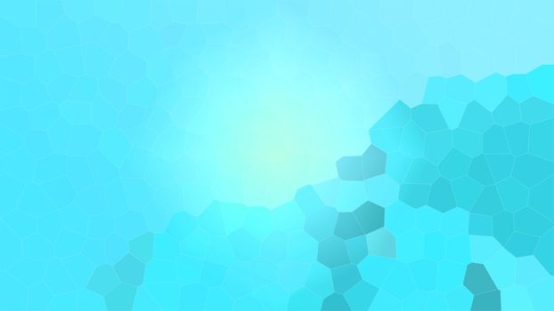 Azure modern bright blurred abstract polygonal mosaic background. low poly Geometric texture background in origami style. 2d Illustration crystal technology