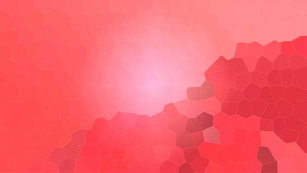 Red modern bright blurred abstract polygonal mosaic background. low poly Geometric texture background in origami style. 2d Illustration crystal technology