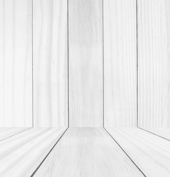 White natural wooden wall texture and background pattern for design