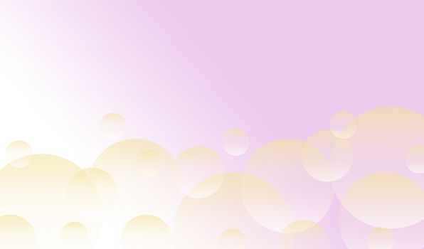 abstract pink background with yellow balls