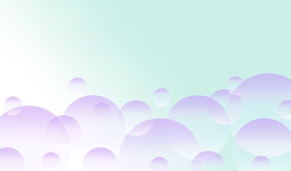 abstract Green background with violet balls