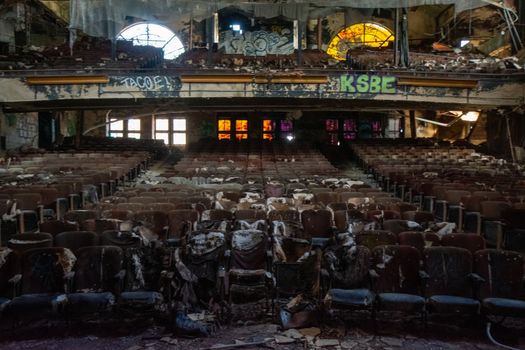 The Theatre at the Abandoned Proctors Palace in Newark New Jersey