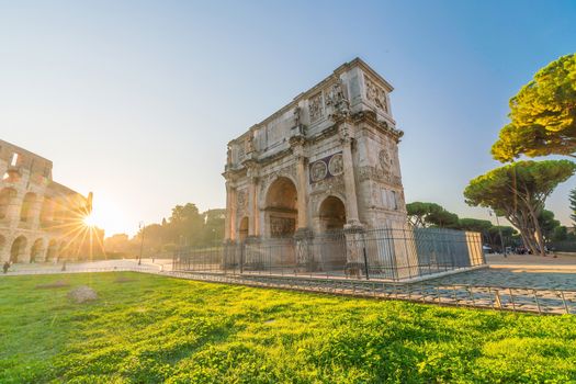 Arch of Constantine near colosseum, Rome, Italy