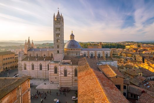 Duomo di Siena or Metropolitan Cathedral of Santa Maria Assunta in Siena, Tuscany, Italy.