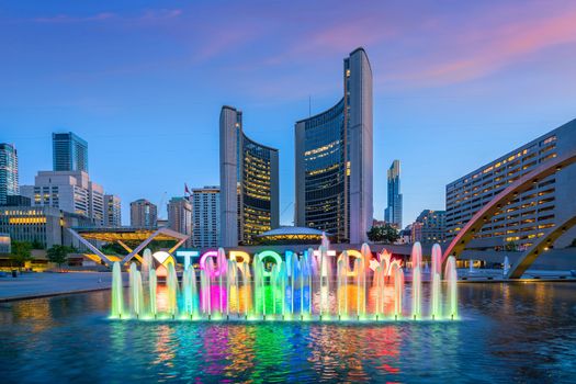 Toronto City Hall and Nathan Phillips Square in Canada