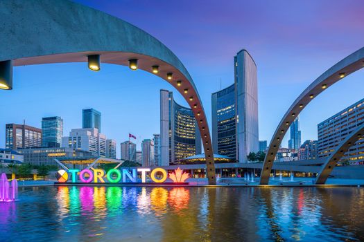 Toronto City Hall and Nathan Phillips Square in Canada