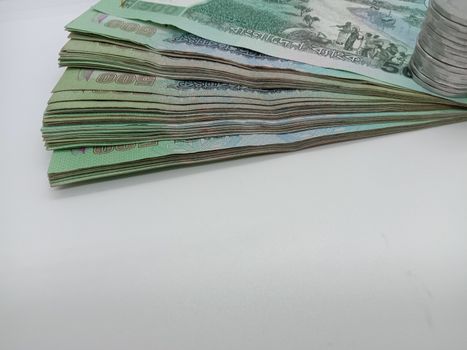 Bangladeshi 500 hundred bank note on white background