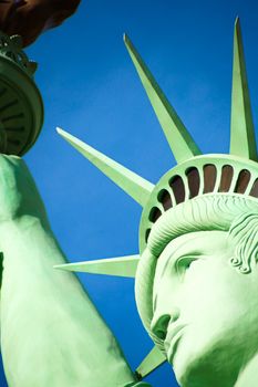 The Statue of Liberty is a colossal copper statue designed by Auguste Bartholdi a French sculptor was built by Gustave Eiffel.Dedicated on Oct 28, 1886.One of most famous icons of the 4th of July USA.