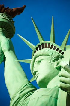 The Statue of Liberty is a colossal copper statue designed by Auguste Bartholdi a French sculptor was built by Gustave Eiffel.Dedicated on Oct 28, 1886.One of most famous icons of the 4th of July USA.