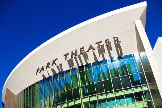 Las Vegas,NV/USA - Oct 08, 2017 : The Park Theater at the Park MGM Open on December 2016 : The host worldwide performers in Las Vegas.