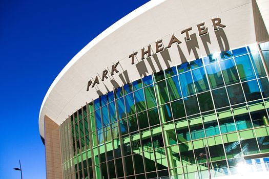Las Vegas,NV/USA - Oct 08, 2017 : The Park Theater at the Park MGM Open on December 2016 : The host worldwide performers in Las Vegas.