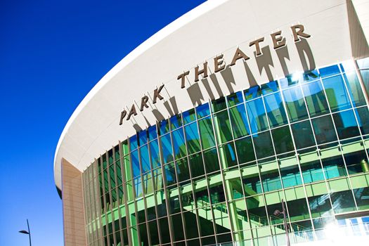 Las Vegas,NV/USA - Oct 08, 2017 : The Park Theater at the Park MGM Open on December 2016 : The host worldwide performers in Las Vegas.