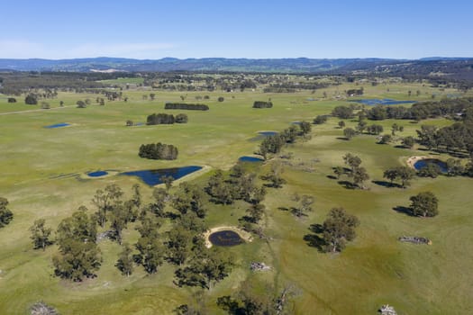 A lush green valley in The Blue Mountains in regional New South Wales in Australia