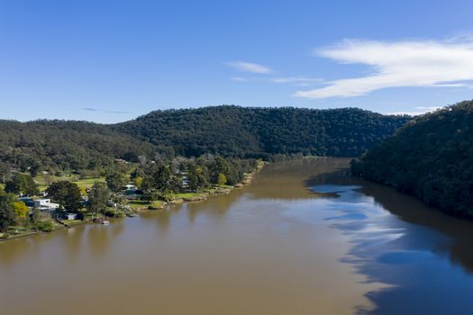 The Hawkesbury River in regional New South Wales in Australia