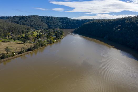 The Hawkesbury River in regional New South Wales in Australia