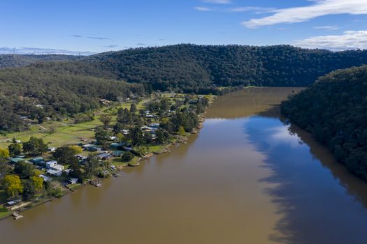 The Hawkesbury River in regional New South Wales in Australia