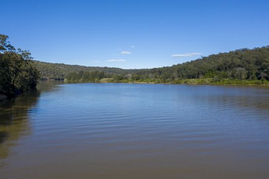 The Hawkesbury River in regional New South Wales in Australia