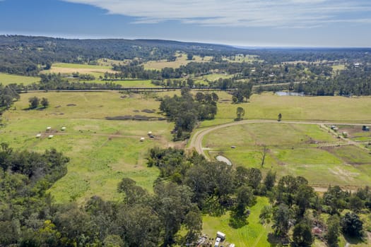 Farmland near Wallacia in Wollondilly Shire in regional New South Wales in Australia