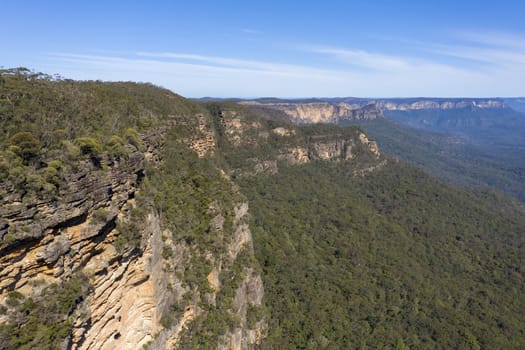 The Kedumba Pass in The Blue Mountains in New South Wales in Australia