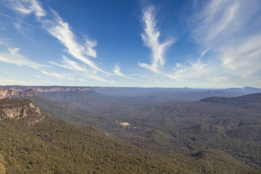 The Kedumba Pass in The Blue Mountains in New South Wales in Australia