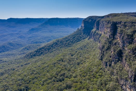 The Kedumba Pass in The Blue Mountains in New South Wales in Australia