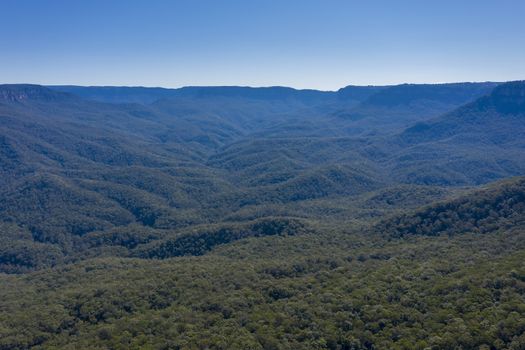 The Kedumba Pass in The Blue Mountains in New South Wales in Australia